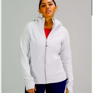 Lululemon Scuba zip up grey
